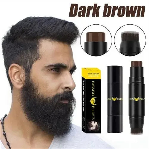 Beard Filling Stick Repair Stamp Waterproof With Brush Moustache Enhancer Fill Pen Hair Growth Product For Men Accessories