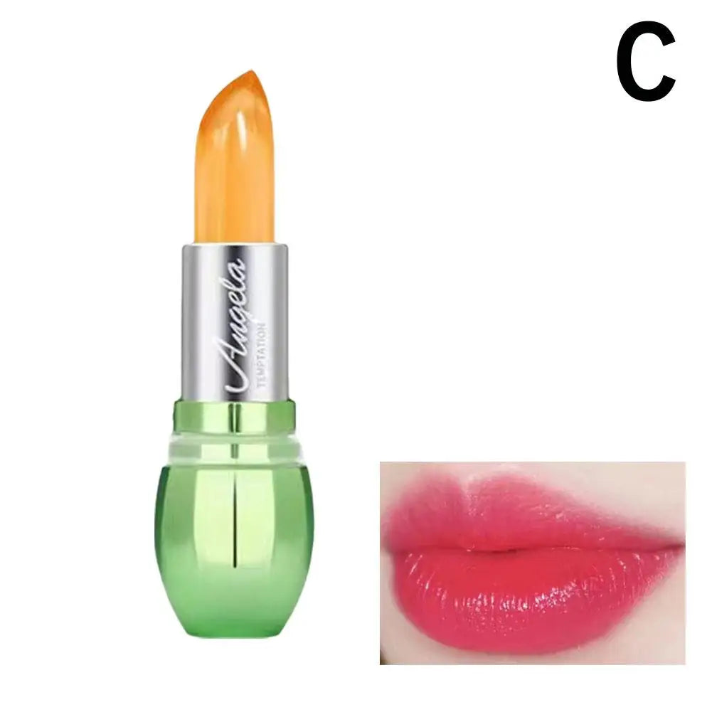 6-Color Moisturizing Aloe Vera Jelly Color Changing Lipstick Lasting Nutritious Lip Balm Gentle Magic Temperature Color Change