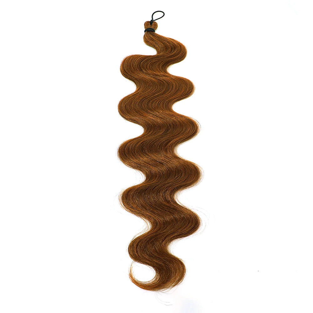 Magicae 28Inches Crochet Braids Body Wave Brown Blond 613 White Hair Bundles Ombre Brown Braiding Hair Extensions For Women