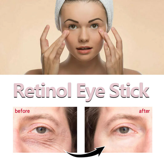 Retinol Eye Cream Stick Collagen Fade Fine Lines Wrinkle Lightening Dark Circles Firming Eye Bags Puffiness Moisturizing Eye Cre