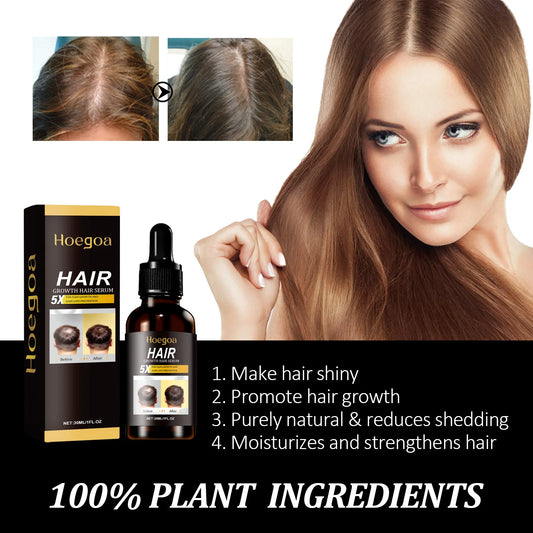 Hair Care Serum Oil Ginger Hair Regrowth Anti-Hair Loss Repairing Nourish Damaged Hair Roots Dense Essence Hair Conditioner