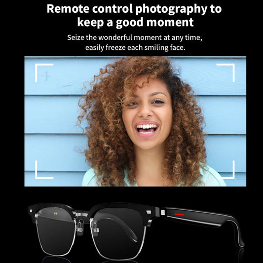 Smart Glasses Translate Language Support Custom Myopia Lens Navigation Voice Assistant Listen Songs AI Smart Glasses Translator