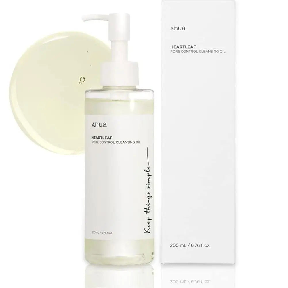 ANUA Heartleaf Pore Control Cleansing Oil Pore Control And Black Point Removal Facial Cleanser Ideal For Daily Use 200ml New