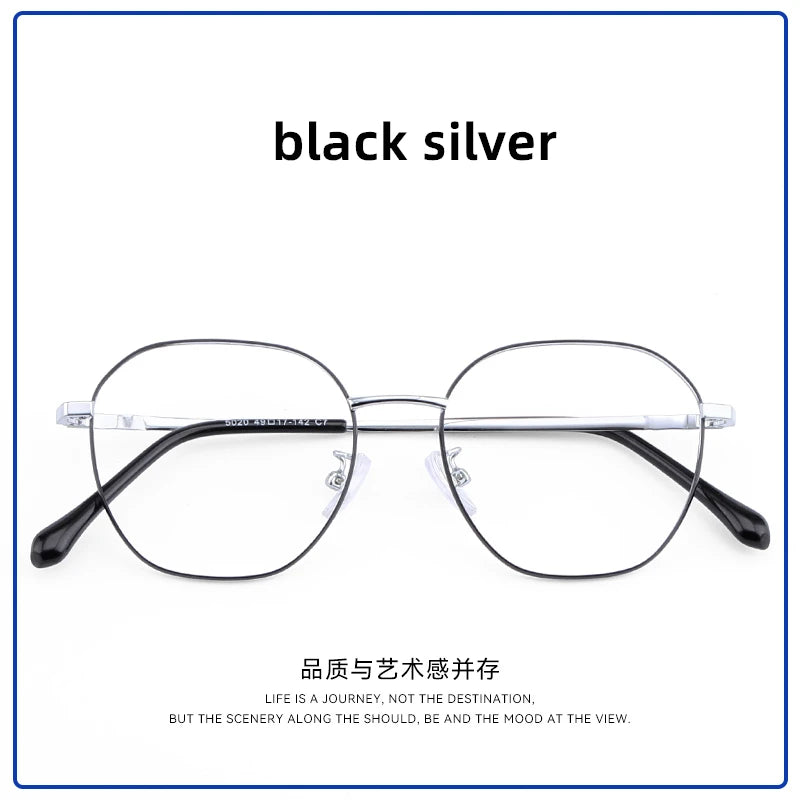 titanium glasses women prescription progressive glasses of sight far and near reading glasses women round glasses frame custom