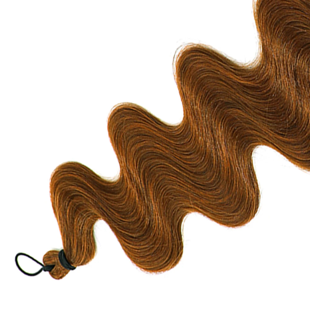 Magicae 28Inches Crochet Braids Body Wave Brown Blond 613 White Hair Bundles Ombre Brown Braiding Hair Extensions For Women