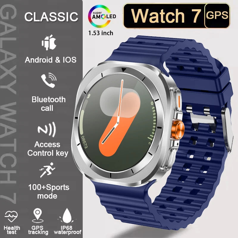 2025 New Watch 7 Ultra Smart Watch Men 3D Display Sport SmartWatch GPS NFC Compass Blood oxygen Smartwatch Women For Android IOS