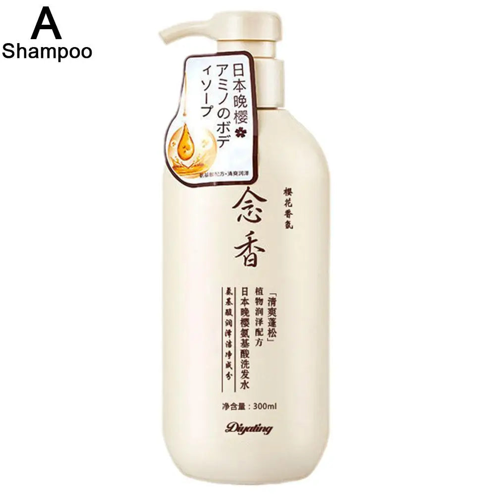 300ml Amino acid fragrant Japanese evening shampoo hair conditioner conditioner and Se hair shampoo bath lotion sham