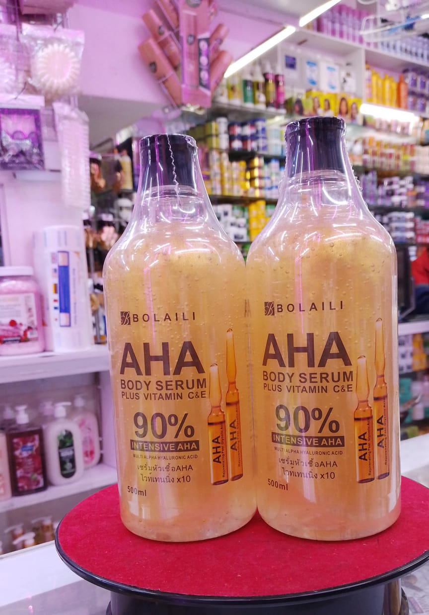 Bolaili AHA Face & Body Serum with Vitamin C & E (500ml)