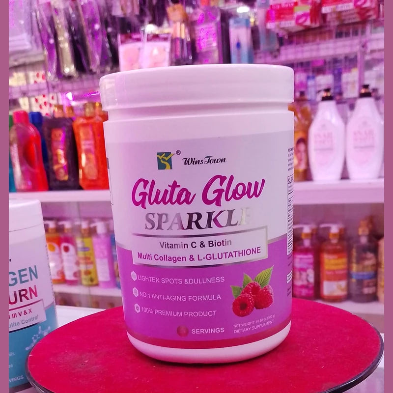 Wins Town Gluta Glow SPARKLE Collagen Drink Powder  360 Beauty Scents