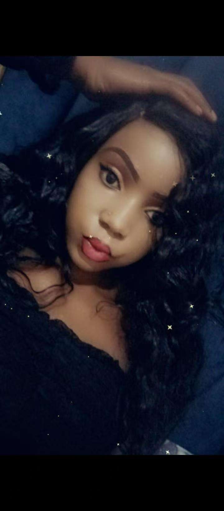 Wig ladies fashion long curly black wigs hair for women gift