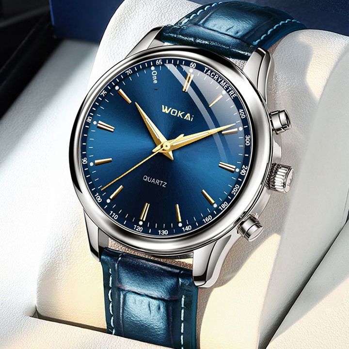 2025 Fashion Leather Watches For Men Quartz Wristwatches Sports Watch Non-Mechanical Quartz Business Watches Male Wrist Watch Leisure Belt Men's Watch Fashion Accessories