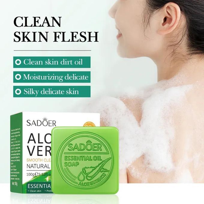 Aloe Vera Essential Oil Soap for Skin Smoothening and Moisturizing