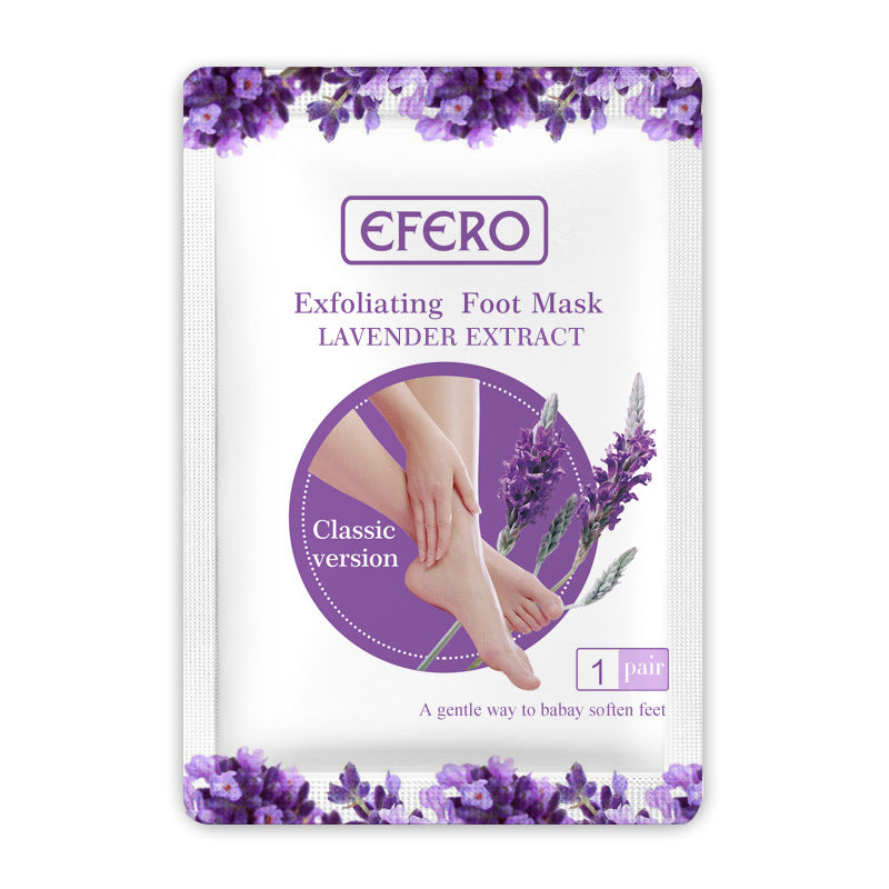Exfoliating Foot Mask Pedicure Socks Exfoliation for Feet Mask Remove Dead Skin Heels Foot Peeling Mask for Legs with lavender extract Beauty and skin