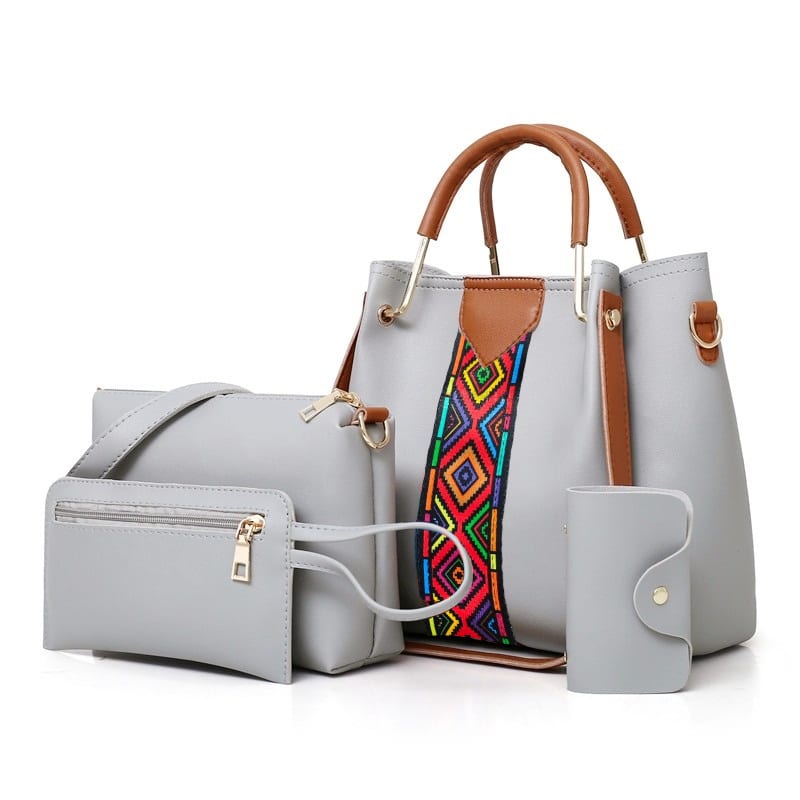 4 PCS Women Bags Handbags Ladies Bags Purse Shoulder Bags Tote Bags Hobo Bags