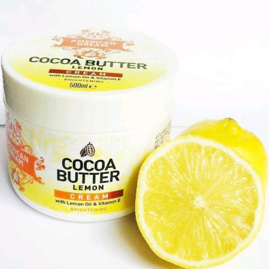 American Dream Cocoa Butter Lemon Brightening Cream With Lemon Oil & Vitamin E