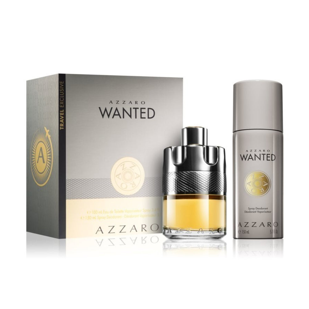 Azzaro Wanted For Men EDT 100ml+150ml Deo Set