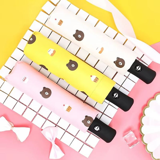 Bear Automatic Umbrella Folding Umbrellas Sun/UV protection Umbrella Automatic Open and Close Umbrella