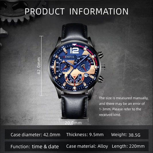 Fashion Leather Watches Men Watches Quartz Ladies Watches Retro Watch Non-Mechanical Quartz Business Watches Male Female Wrist Watch