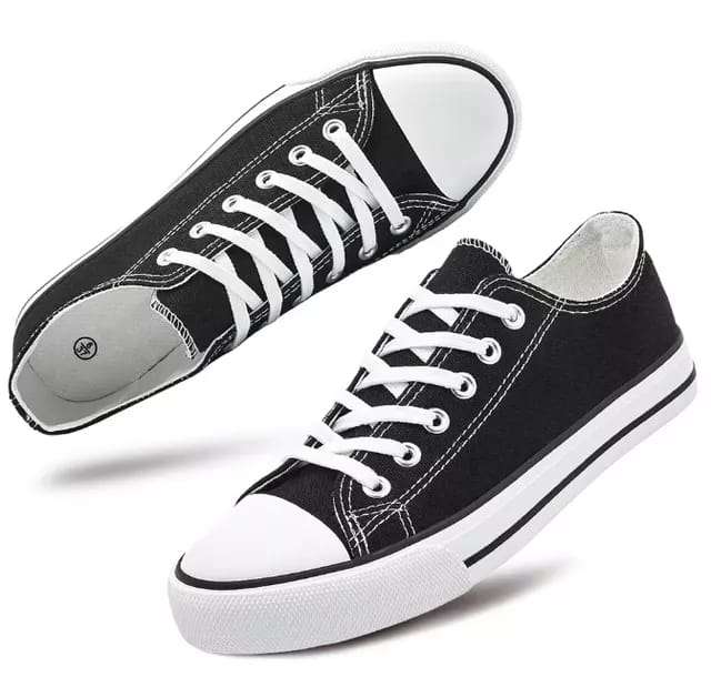 Black Canvas Shoes - Canvas Shoes