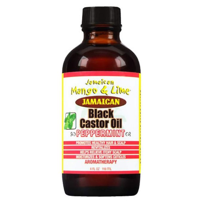 Black Castor Oil Peppermint 4 Oz
