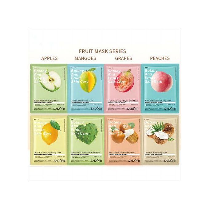 Botany And Fruits Skin Care Facial Mask can moisturize dry and dehydrated skin.