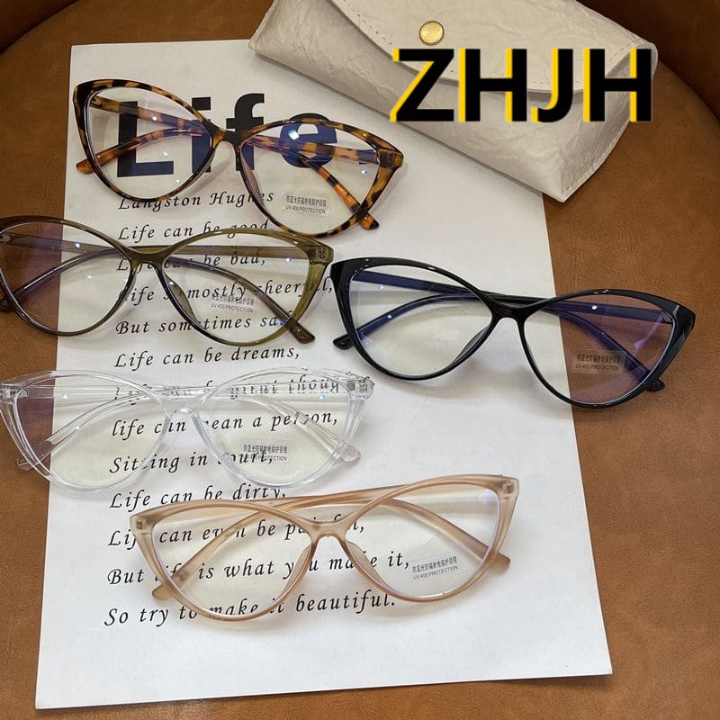Women's Retro Cat Eye Anti Blue Light Glasses Anti Blue Light Gaming Glasses Computer Office Glasses Used For Daily Decorative Wear Or Eye Protection