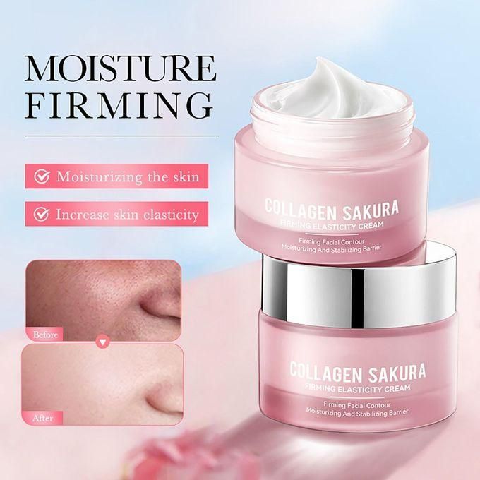 Cherry Blossom Deep Moisturizing Elastic Firming Cream For Women Hydrating And Firming Collagen Cream