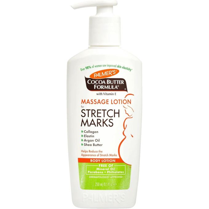 Cocoa Butter, Dermatologist Approved Massage Lotion For Stretch Marks (pregnancy safe)