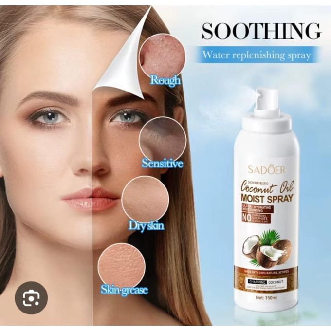 Coconut Oil Moist Spray – Lightweight Hydration & Instant Refresh For Face, Body & Hair