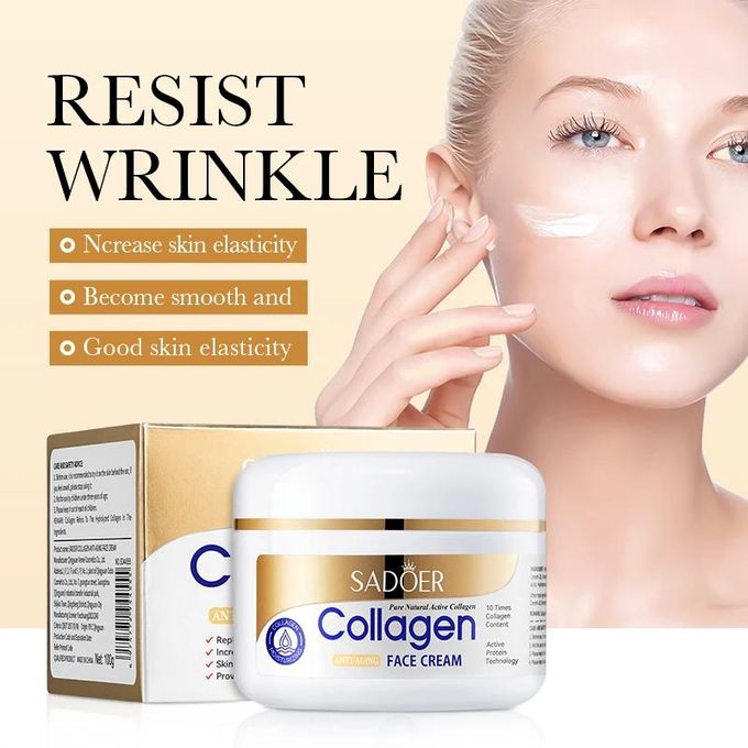 Collagen Premium Skin Cream - Anti Aging Face And Body Moisturizer, Intense Skin Hydration And Firmness