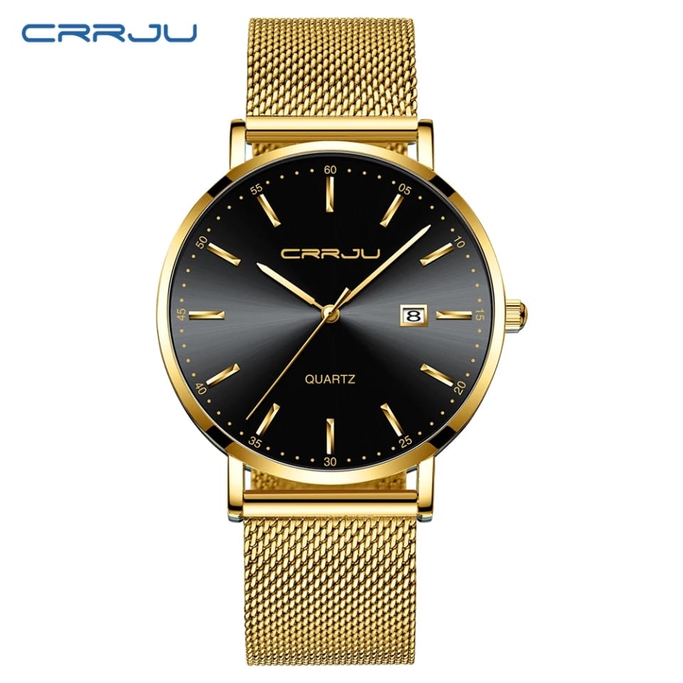 CRRJU Top Luxury Watches Stainless Steel