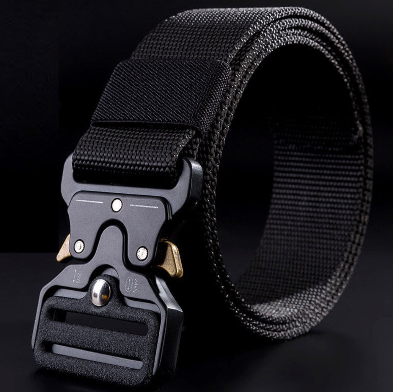 Classic Tactical Belt High Elastic Metal Hook Outdoor Training High Quality New Nylon Soldier Belt