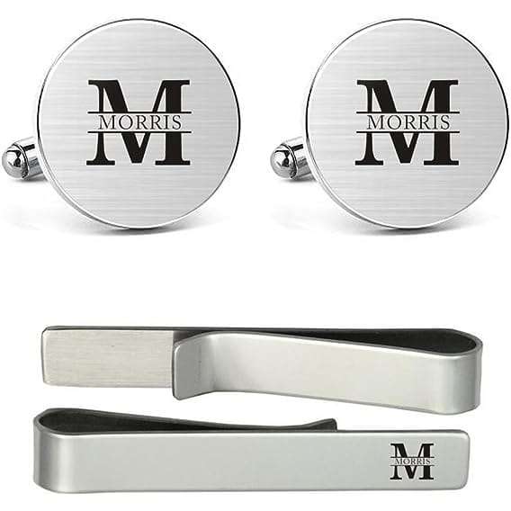 Cufflinks and Tie Clip Set