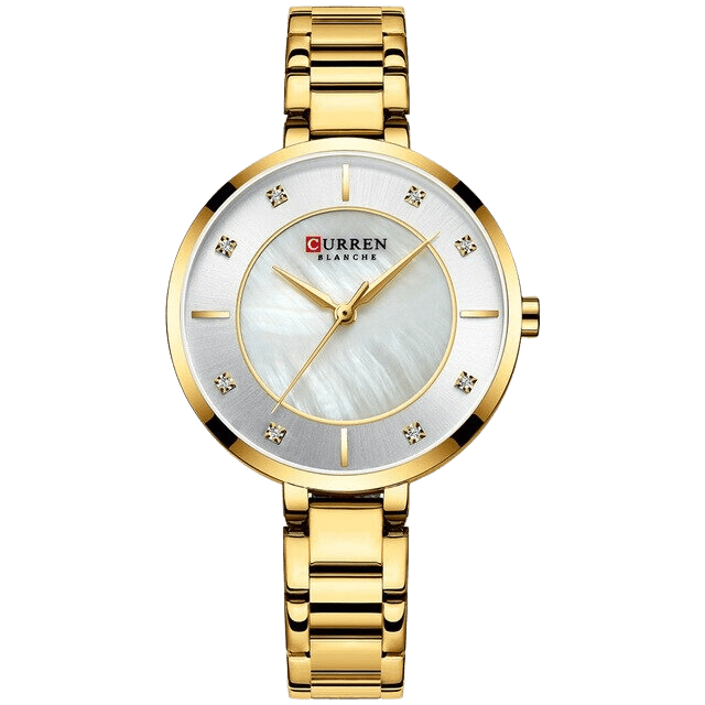 Curren C 9051 Gold Minimalist Ladies Watch