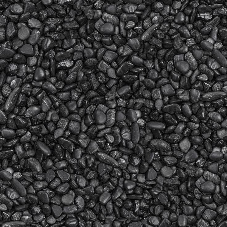 High Quality BLACK 1 KG PEBBLE STONES FOR INDOOR POTS AND OUTDOOR POTS, AND GARDEN DECOR
