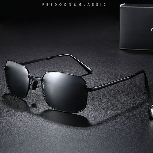 New Men Polarized Folding Sunglasses Vintage Male Outdoor Driving Cycling Sun Glasses Photochromic Eyewear