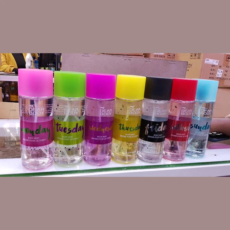 Dear Body “Monday to Sunday” Body Mist Collection