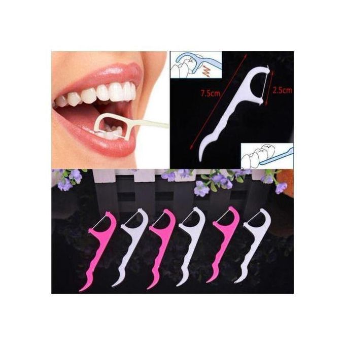 Dental Floss Toothpicks - 24 Pcs