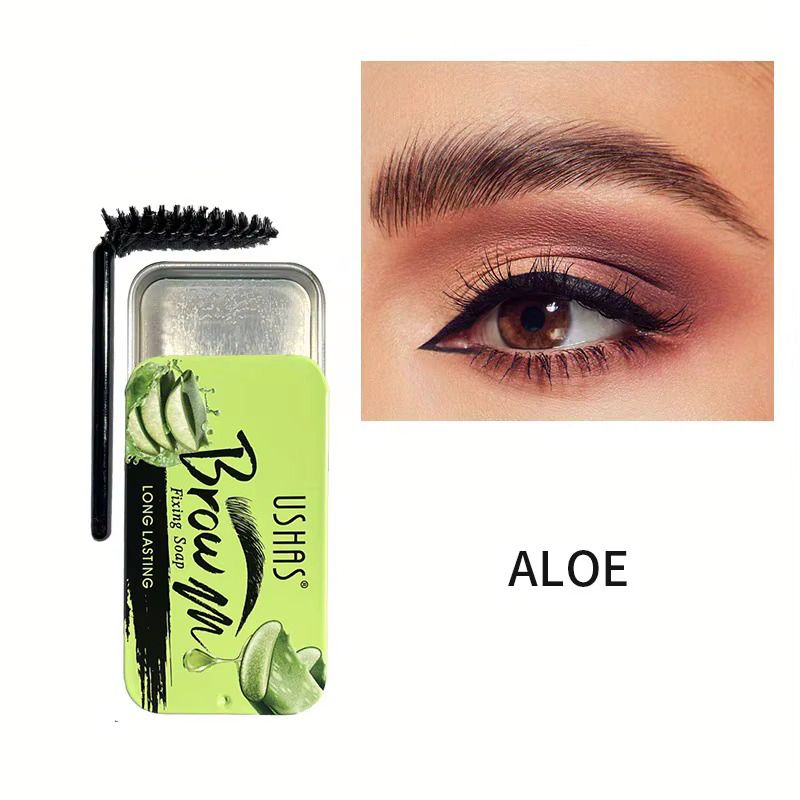 Ushas Eyebrow Soap, Strawberry / Lemon / Aloe Vera Flavors Feather Brows Wild Brow Styling Makeup Styling Wax solid gel Long Lasting soap