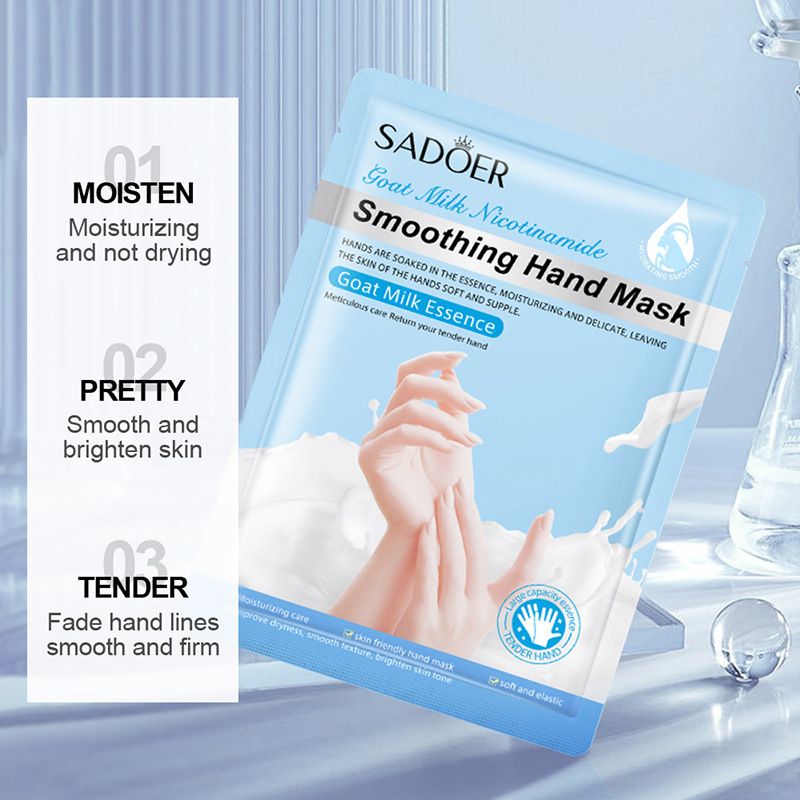 5 pairs in one combination Fruit flavored Hand Mask SADOER Moisturizing and Moisturizing Hand Mask for Tender Skin