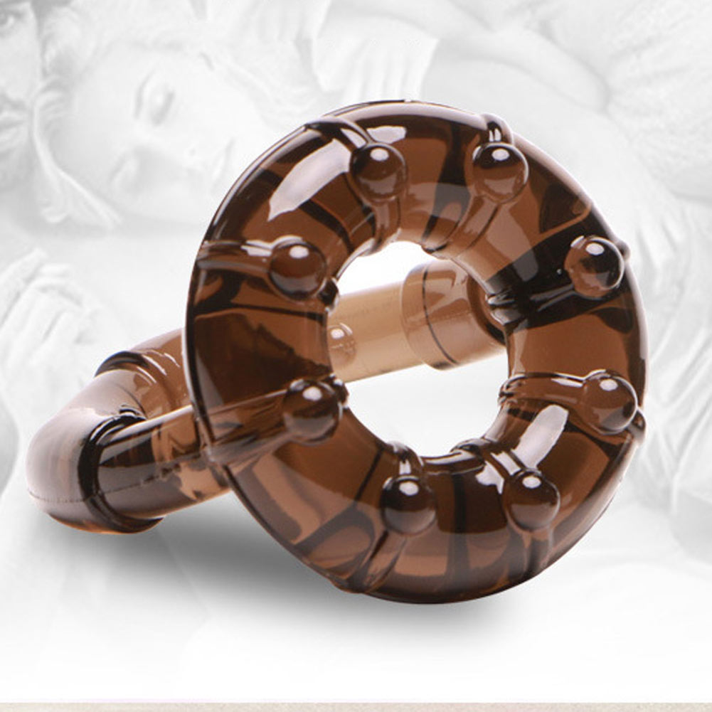 Elastic Cock Ring Testicle Scrotum Restraint Prolonged Intercourse Sex Toy for Men