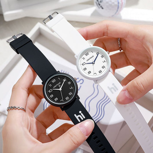 Cute candy silicone sports quart watch personality men and women the collegiate style neutral watch student watch