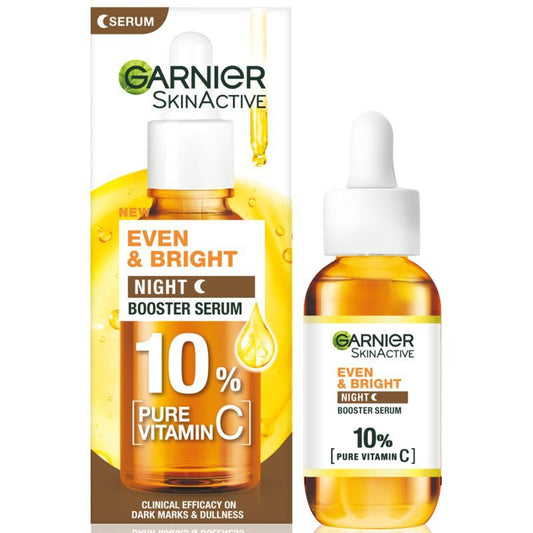 【Discounted】Garnier Brightening Night Serum With 10% Pure Vitamin C 30Ml