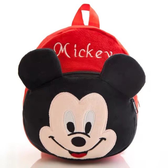 3D Cute Cartoon Animal Design Plush Backpack Kindergarten Children's Bag Disney Minnie Kids Baby School Bag