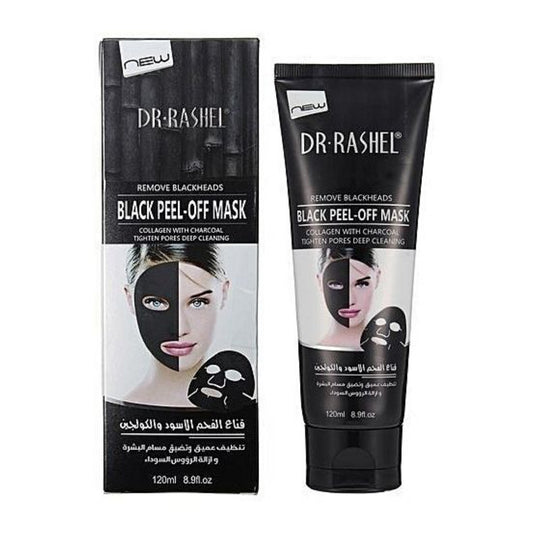 Dr. Rashel Black Mask Collagen & Charcoal Peel Off Facial Mask Remove Blackheads Deep Cleansing Tighten Pores Face Mask