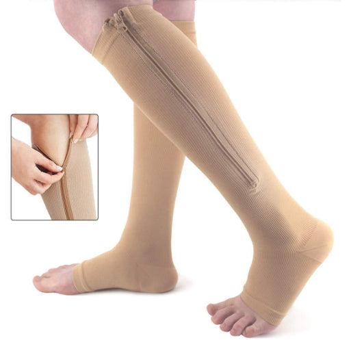 Compression Stockings for Men Women Sports Pressure Long Cycling Socks Zipper Professional Leg Support Thick Athletic Sockings Tight compression socks