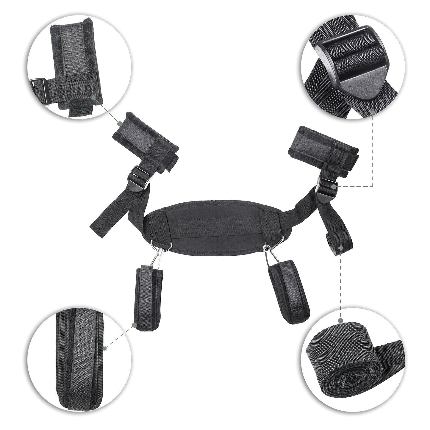 HW Adult SM Fancy Dress Handcuffs Cuffs Strap Whip Rope Neck Cosplay Sex Toys Bandage Gift adult women sex toys