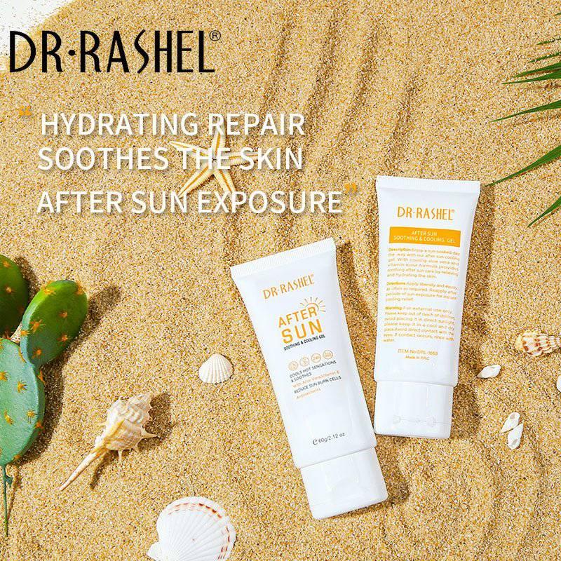 Dr. Rashel After Sun Soothing And Cooling Gel Enriched With Aloe Vera And Vitamin E Reduce Sun Burns Rehydrates The Skin Reduce Redness or Inflammation 60g