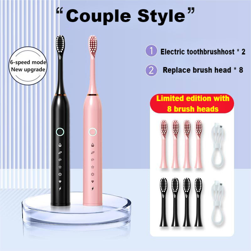 PAFEL X-3 Electric Toothbrush USB Charging Intelligent Timed Reminder With 6 Cleaning Modes IPX7 Waterproof Powerful Cleaning Electric toothbrushes