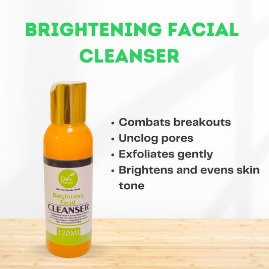 Brightening Facial Cleanser - Dvee Organics - Acne Prone Skin Cleanser for Texture and Pimples